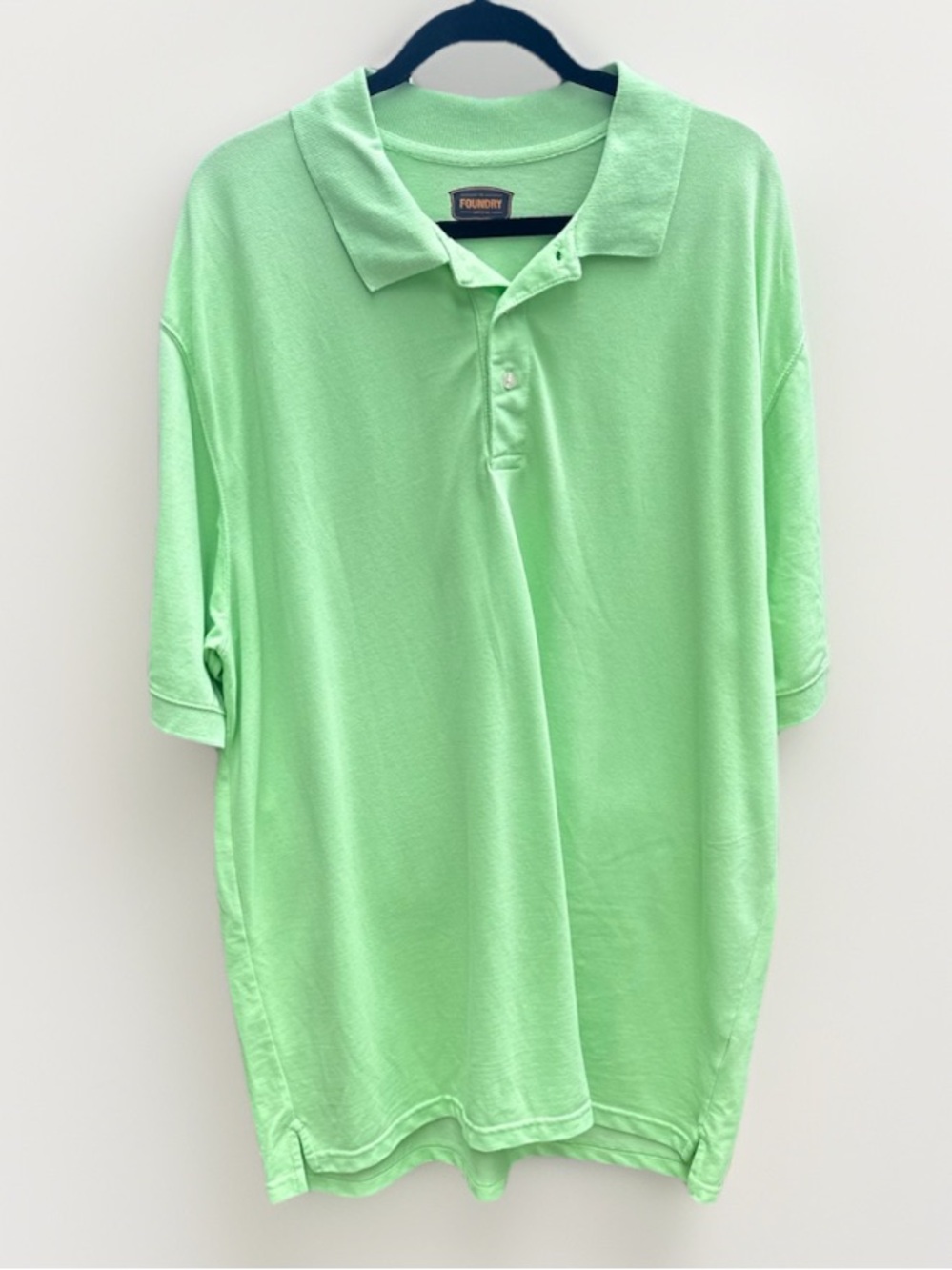 The Foundry Supply Co. Light Green Polo Shirt - Short Sleeve